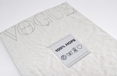 Etiqueta Haco estampa capa da revista Vogue Portugal